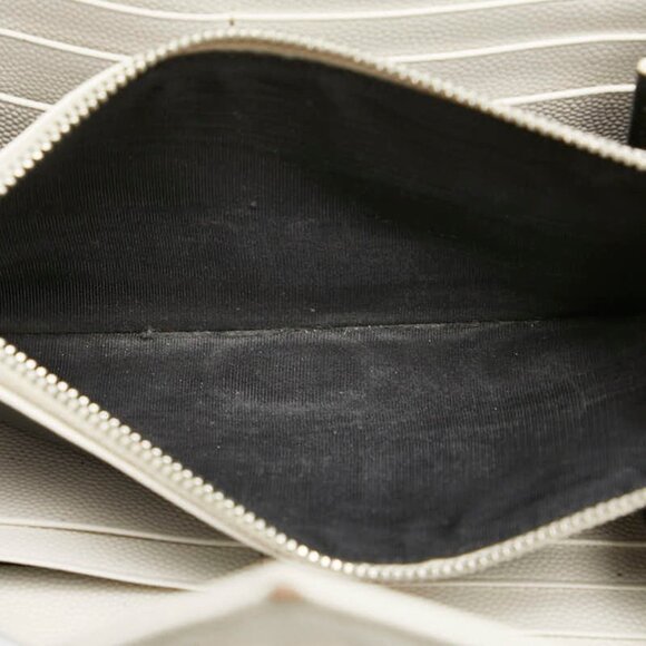 SAINT LAURENT White Leather Wallet - Picture 8 of 11